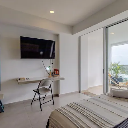 Encantador Y Moderno Estudio Con Piscina A Pasos Del Aeropuerto Apartamento Cartagena