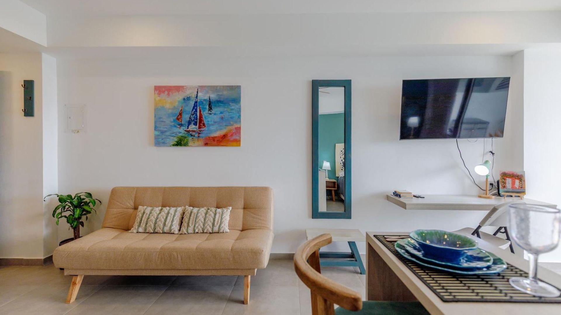 Encantador Y Moderno Estudio Con Piscina A Pasos Del Aeropuerto Apartamento Cartagena