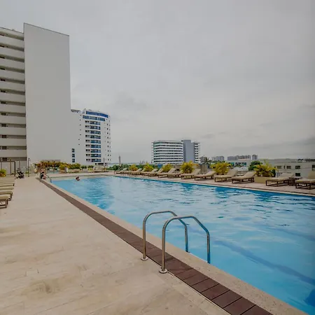 Encantador Y Moderno Estudio Con Piscina A Pasos Del Aeropuerto Apartamento Cartagena