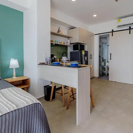 Encantador Y Moderno Estudio Con Piscina A Pasos Del Aeropuerto Apartment